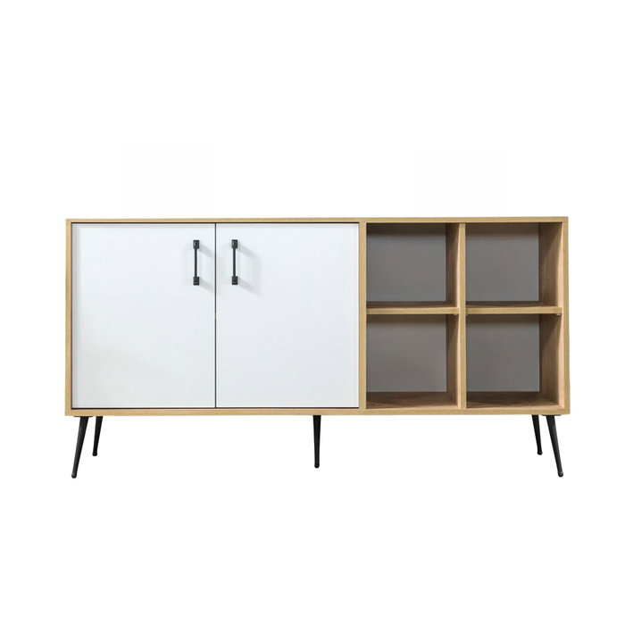 Hanah Home Şile 4611 Consola Roble Zafiro y Blanco